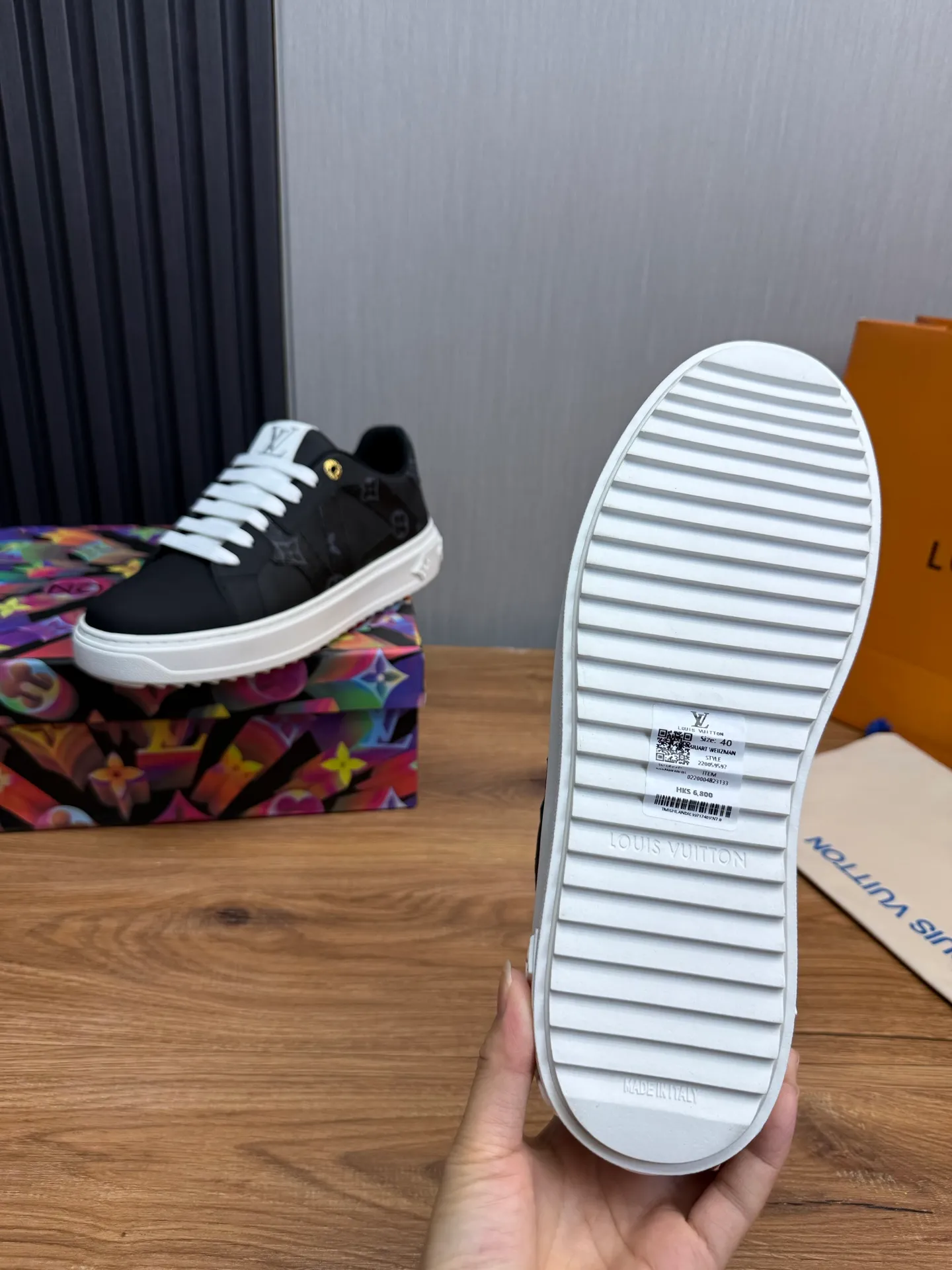 Men's shoes 💰520💰 LOUIS VUITTON [Luden Yiwei] The new trendy Lv is on the market 🎁, casual and fashionable men's shoes 👟 The upper is made of imported silk cowhide + cowhide mesh lining, the original wear-resistant rubber outsole, the version is simple and elegant, exclusive for trendy men. 38-44